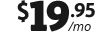$19.95 per month